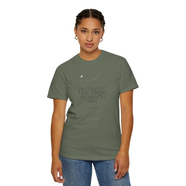 Empowering Quote T-Shirt: 'She Believed in Her Magic & Dared to Rise' - Image 20