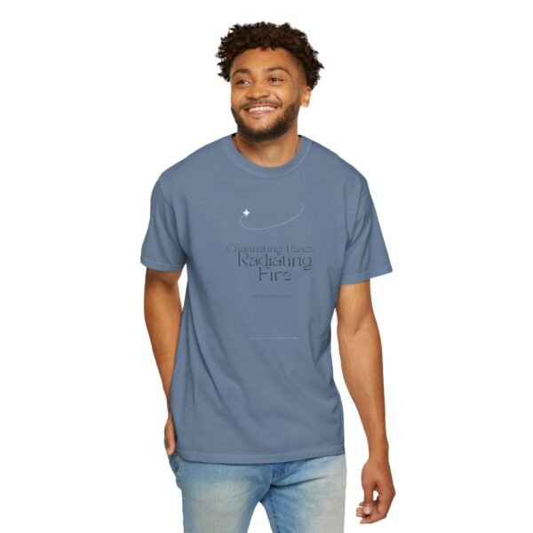 Radiating Fire Unisex Garment-Dyed T-Shirt - Inspirational Peaceful Quote - Image 33
